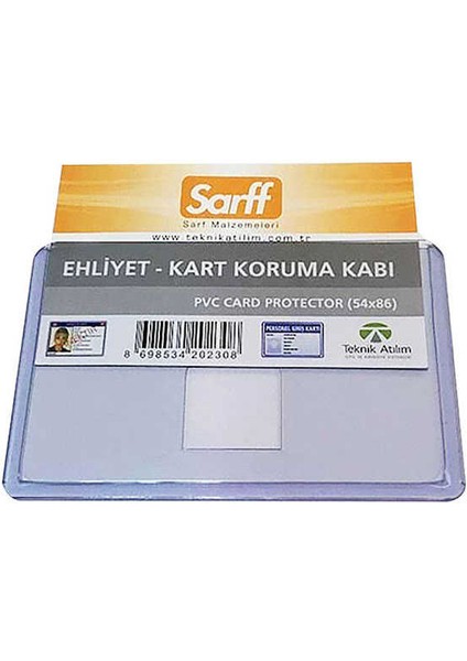 A-031V Pvc Lüx Ehliyet Kabı 100AD 85X55MM (Dikey)