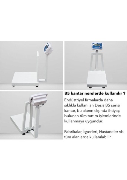 B5 Elektronik Tartım Kantarı 150KG - 40X50CM