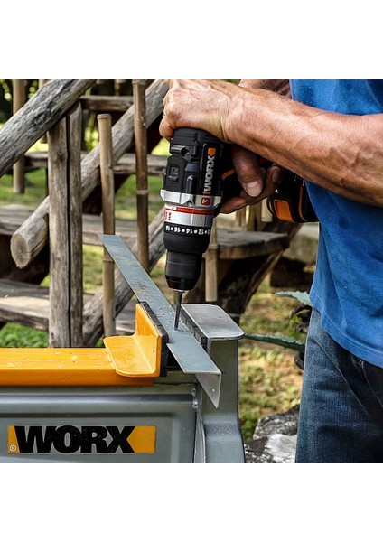 Wx-Jcr 20 Volt/2.0 Ah Li-Ion Çift Akülü Kömürsüz Darbeli Şarjlı Matkap