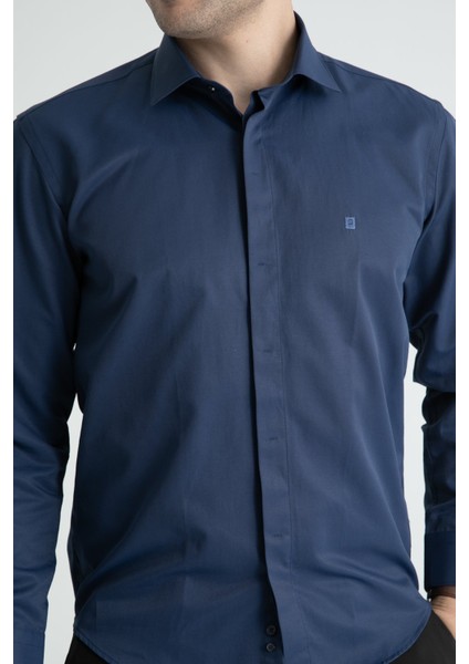 Erkek Uzun Kol Saten Gömlek 2097 modelleri