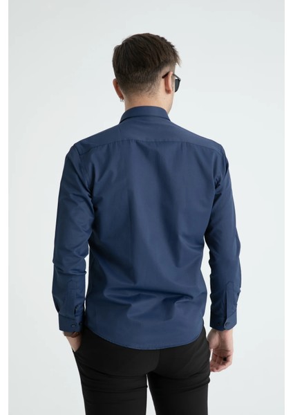 Erkek Uzun Kol Saten Gömlek 2097 fırsatları