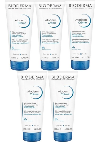 Atoderm Cream Tube 200 ml 5 Adet