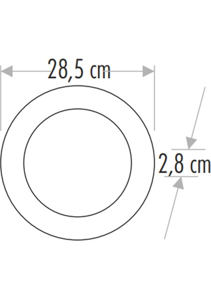 30 Watt Panel LED Armatür Sıva Üstü Yuvarlak Ct 5273 Günışığı Sarı Işık 3200K Plastik Kasa fırsatları