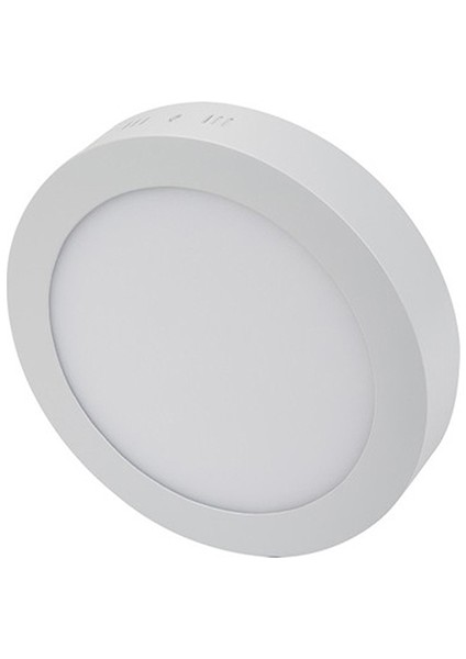 18 Watt Panel LED Armatür Sıva Üstü Yuvarlak Ct 5233 Beyaz Işık 6400K Alüminyum Kasa