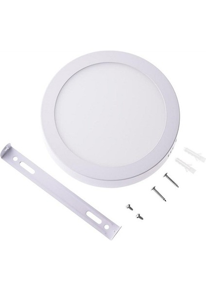 18 Watt Panel LED Armatür Sıva Üstü Yuvarlak Ct 5233 Beyaz Işık 6400K Alüminyum Kasa