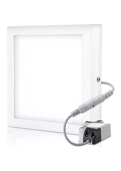 18 Watt Panel LED Armatür Sıva Üstü Kare Ct 5234 Beyaz Işık 6400K Alüminyum Kasa