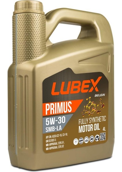 Primus 5W-30 SMB-LA 4 Litre Motor Yağı ( Üretim Yılı: 2022 )