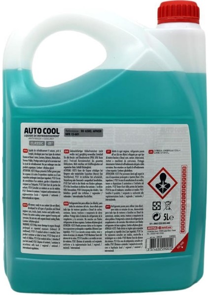 Auto Cool Classic -25°C Yeşil Antifriz 5 Litre