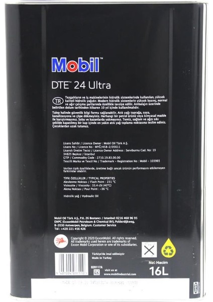 DTE 24 Ultra ISO VG 32 16 Litre