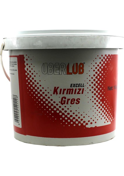 Uberlub Excell Kırmızı Gres 14 Kg Kalsiyum Sabunlu Gres