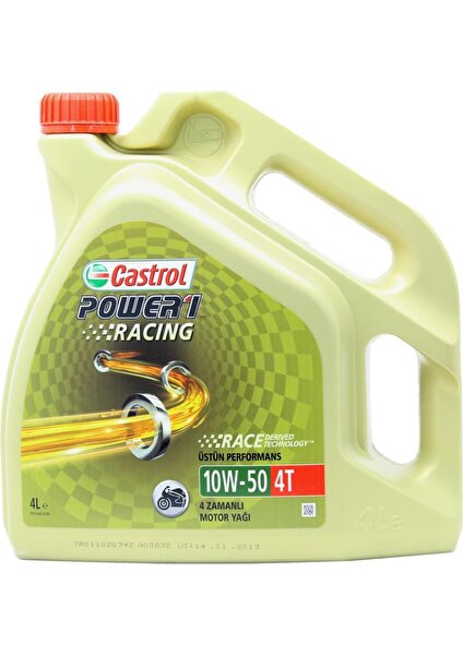 Power 1 Racing 4T 10w50 - 4 Lt - Motorsiklet Yağı