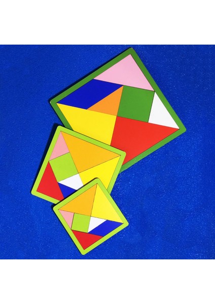 Ahşap Eğitici Öğretici Tangram Mini