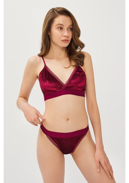 Bliss Velvet Bralet Takım modelleri