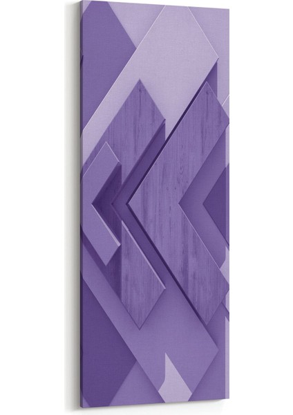10043DI Abstract 3 Boyut Görsel Dikey Ince Kanvas Tablo