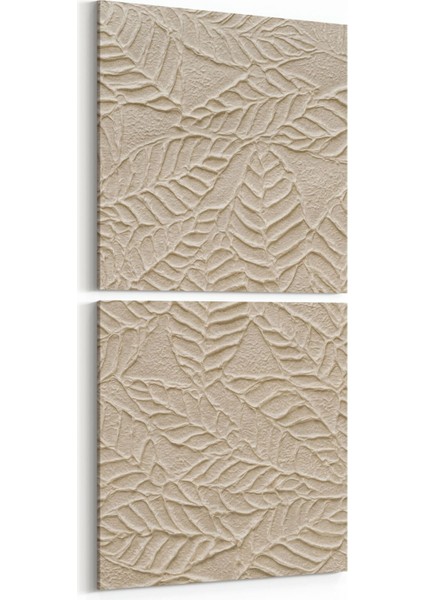 10049K2D Abstract 3 Boyut Görsel Kare 2'li Dikey Kanvas Tablo
