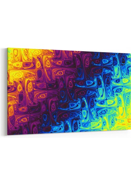 10387Y Abstract Görsel Yatay Kanvas Tablo