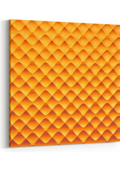 10033K Abstract 3 Boyut Görsel Kare Kanvas Tablo