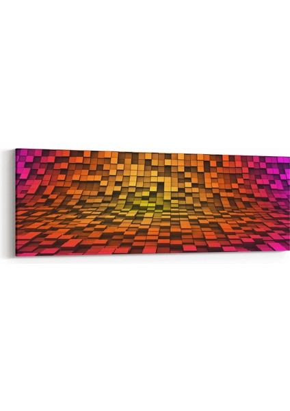 10048YI Abstract 3 Boyut Görsel Yatay Ince Kanvas Tablo