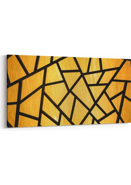 10315YD Abstract Görsel Yatay Dar Kanvas Tablo