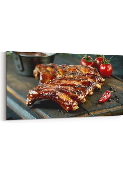 15252YD Gıda Görseli Yatay Dar Kanvas Tablo