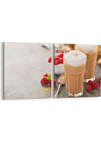 15243K2Y Gıda Görseli Kare 2'li Yatay Kanvas Tablo