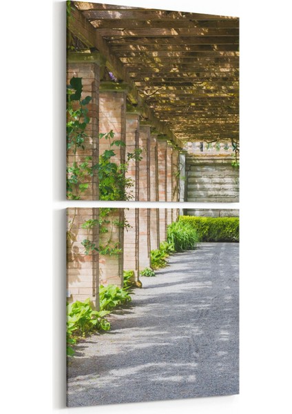 14034K2D Doğa / Manzara Görseli Kare 2'li Dikey Kanvas Tablo