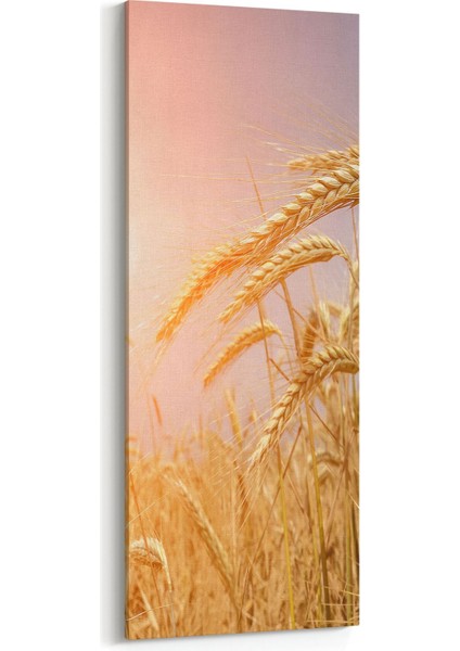 16039DI Günbatımı Görseli Dikey Ince Kanvas Tablo