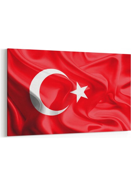 17529Y Türk Bayrağı Görseli Yatay Kanvas Tablo
