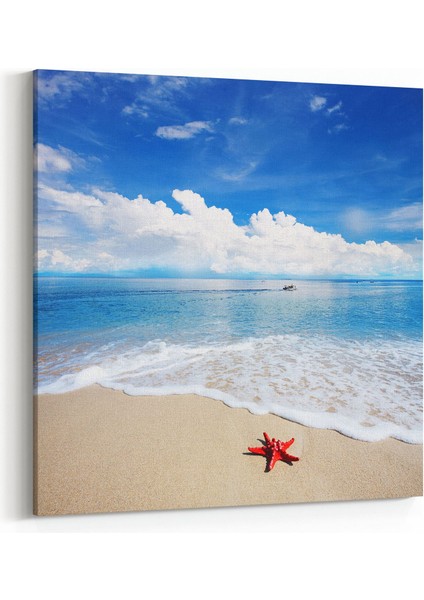 16639K Kumsal / Sahil Görseli Kare Kanvas Tablo