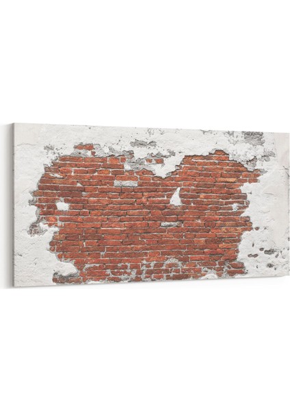 17379YD Taş / Tuğla Görseli Yatay Dar Kanvas Tablo