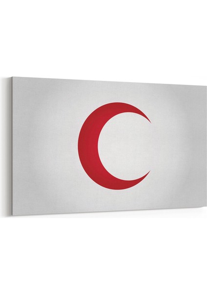 17561Y Türk Bayrağı Görseli Yatay Kanvas Tablo