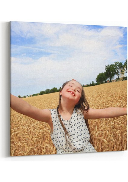 16877K Model / Manken Görseli Kare Kanvas Tablo