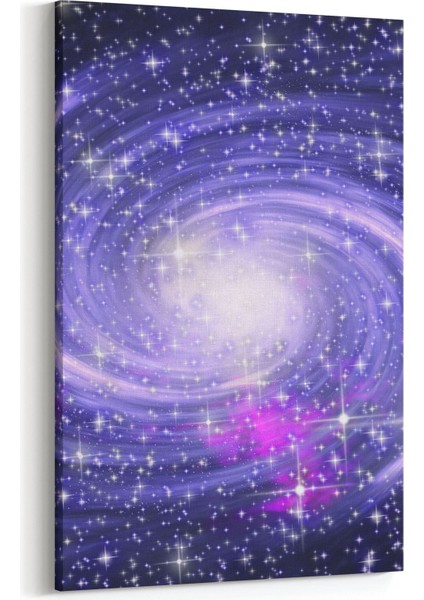 17676D Uzay Görseli Dikey Kanvas Tablo