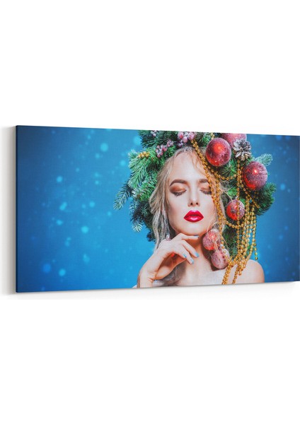 17021YD Model / Manken Görseli Yatay Dar Kanvas Tablo