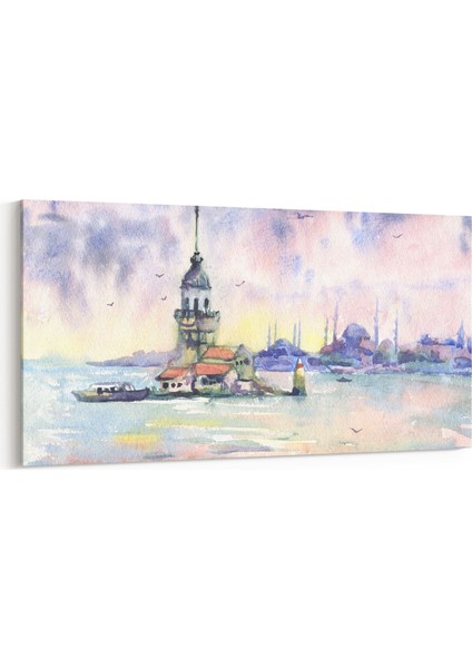 17767YD Yağlı Boya Görseli Yatay Dar Kanvas Tablo