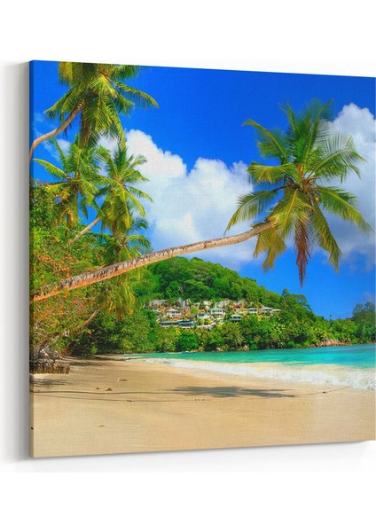 16613K Kumsal / Sahil Görseli Kare Kanvas Tablo