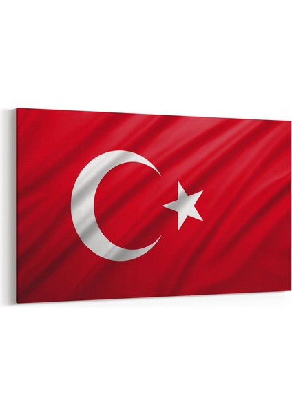 17557Y Türk Bayrağı Görseli Yatay Kanvas Tablo