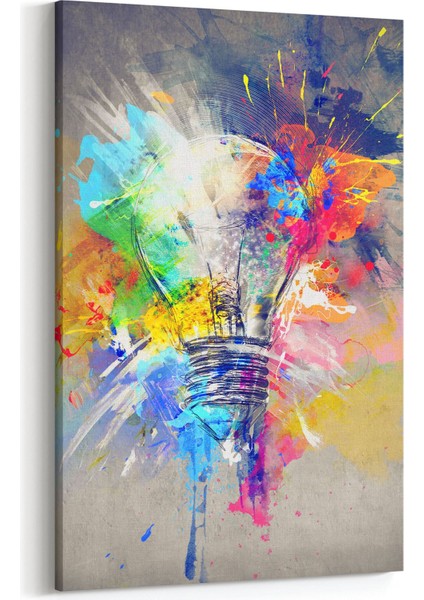 17726D Yağlı Boya Görseli Dikey Kanvas Tablo