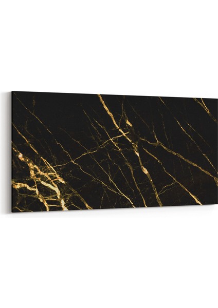16726YD Mermer Desen Görsel Yatay Dar Kanvas Tablo