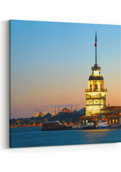 18135K4 Yapı Görseli Kare 4'lü Kanvas Tablo