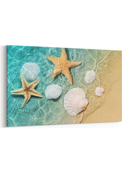 16362Y Kumsal / Sahil Görseli Yatay Kanvas Tablo