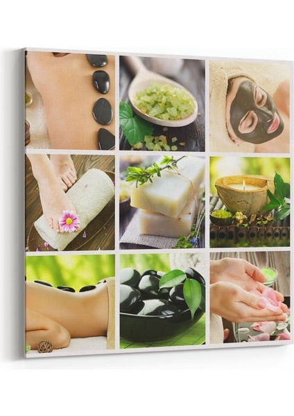 17092K Spa / Masaj Görseli Kare Kanvas Tablo