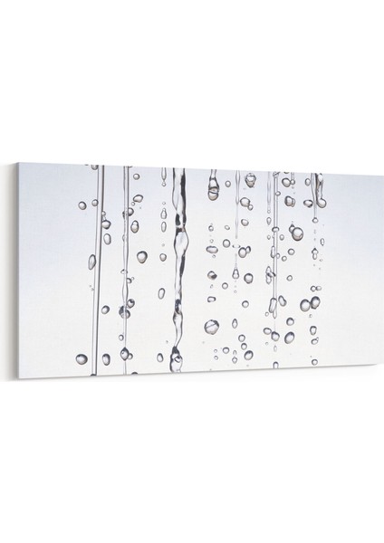 17287YD Su / Damla Görseli Yatay Dar Kanvas Tablo