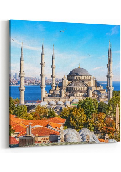 18170K Yapı Görseli Kare Kanvas Tablo