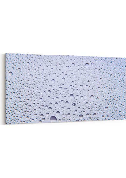 17202YD Su / Damla Görseli Yatay Dar Kanvas Tablo