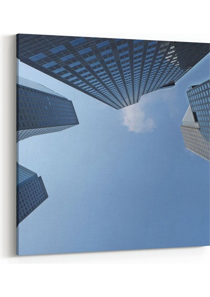 18717K Yapı Görseli Kare Kanvas Tablo