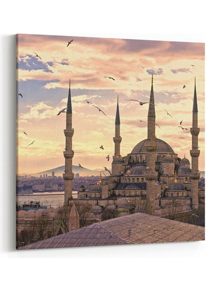 18873K Yapı Görseli Kare Kanvas Tablo