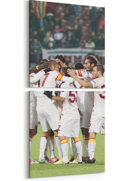 17117K2D Spor Görseli Kare 2'li Dikey Kanvas Tablo