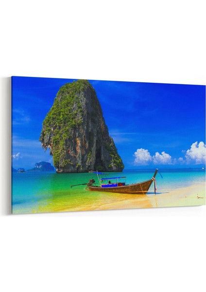 16376Y Kumsal / Sahil Görseli Yatay Kanvas Tablo