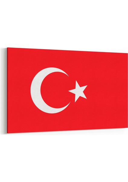 17565Y Türk Bayrağı Görseli Yatay Kanvas Tablo